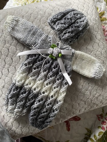 Hand knitted dolls clothes - hand,