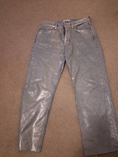 Zara Silver Coated Jeans 12