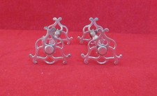 Pair Of Vintage Solid Silver