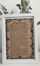 Desiderata  framed poem by Max