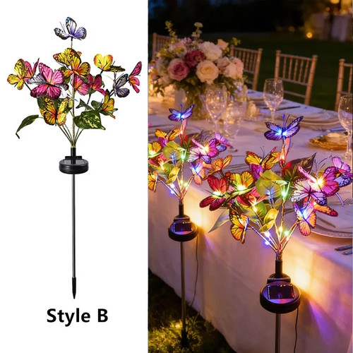 Led solar power flower lights - led,