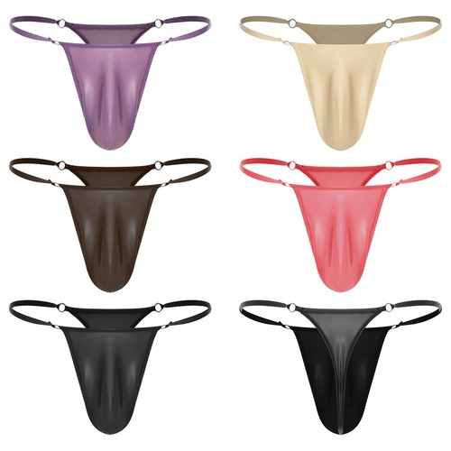 Men glossy latex back - latex, t-back