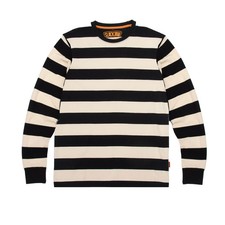 SLACKJAW Breakout LS T‑Shirt Black/Bone – Premium 270 gsm Heavyweight Men’s Tee