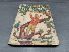 More Rupert Adventures - 1952 vintage Rupert Bear book annual - Price unclipped