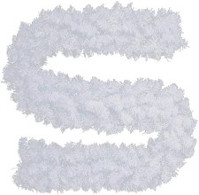 9FT Bushy Christmas Garland Fireplace Artificial Wreath Stairs Xmas Decorations