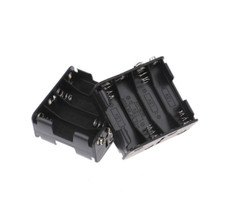 2Pcs Black Plastic Battery