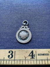 Antique Solid Silver WW1 Related Pocket Watch Fob Medal