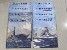 RARE The Sea Cadet Magazine 9 Issues  Early WWII & Postwar Transition