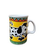 Rayware Housewares Dog & Bone Ceramic Mug Vintage 90s Retro Prop