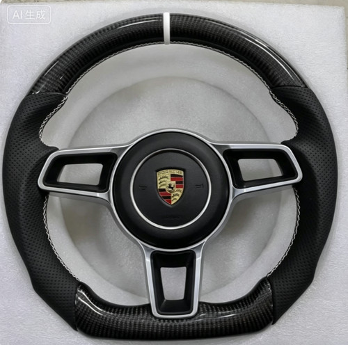 Leather carbon steering wheel - carbon,