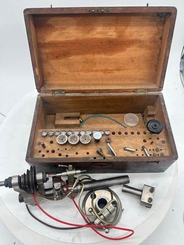 Vintage watchmakers lathe - , set