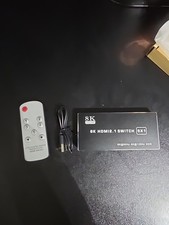 HDMI Splitter & Switcher 5 in 1 Out 8K 4K HDMI 2.1 Splitter 120HZ with Remote