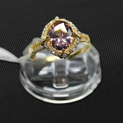 Pigeon egg morganite ring 925 - ring,