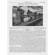 Crossley & Co Three Headed Radial Drilling Machine x Vintage Print 1925