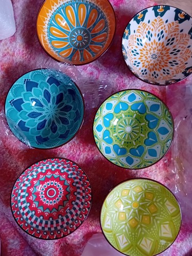 Bowls set bohemian ceramic - bowls,