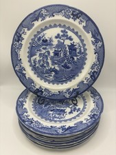 9 x MASON'S  IRONSTONE BLUE
