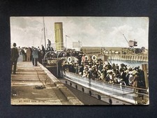 At West Pier : Leith Edinburgh Vintage Postcard B33