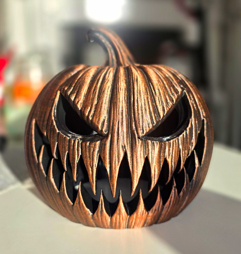 Bronze black jack lantern - bronze/black, jack-o'-lantern
