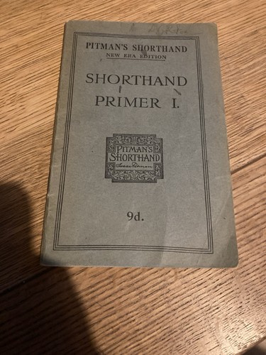 Vintage pitman shorthand - pitman's,