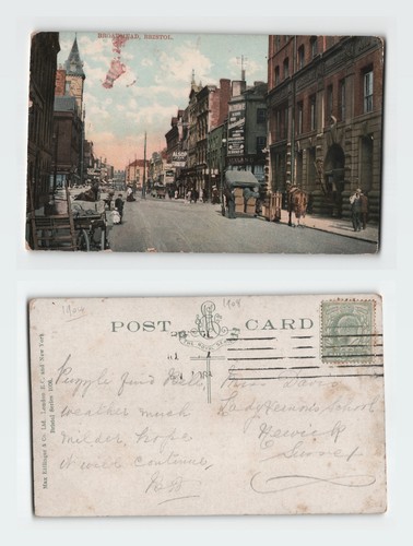 Vintage postcard broadmead - postcard,