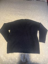 Vero Moda Size M Navy Fluffy V