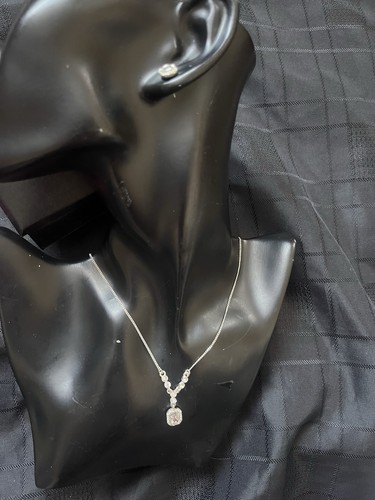 Silver tone cubic zirconia - silver-tone,