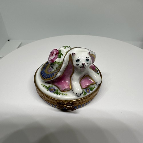 Limoges trinket box white - box,