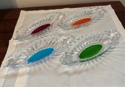 Glass banana split boats - glass,