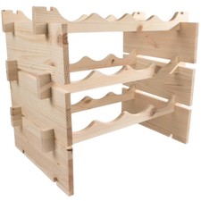 Wooden Wine Rack 8-24 Bottle