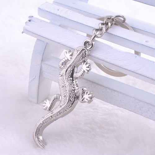 Gecko lizard silver metal - lizard,