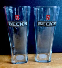 Becks beer pint - becks,
