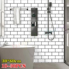 30X White Metro Tile Effect