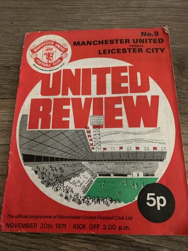 Man utd programmes for - utd, season