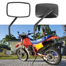 Rectangle Moto Rearview Mirrors 10MM For Honda XR650L XR600R XR250R XR150 XR125