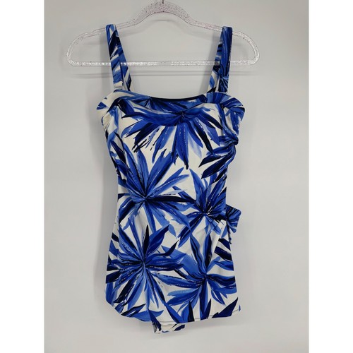 Paradise bay blue white - sz, 16