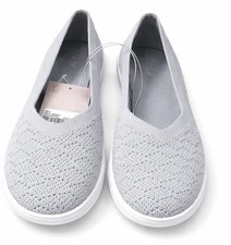 Tu Grey Knit Slip On Shoes UK