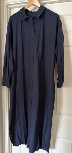 Navy zanzea coat dress - navy,