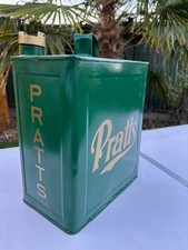 Vintage 2 Gallon PRATTS Fuel Petrol Can with  PRATTS Brass Cap. Display/Mancave