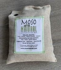 Moso Natural Air Purifying Bag, Odor Eliminator for Cars, Wardrobe Dehumidifier