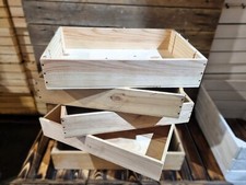 Wooden Box Crate  - SHALLOW