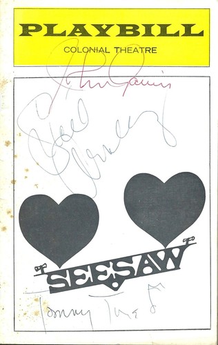 Seesaw playbill john - john, gavin