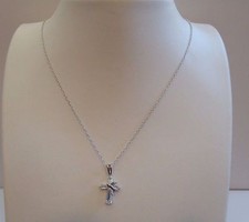 STERLING SILVER CROSS DOVE