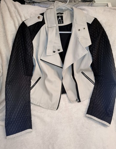 Taupe biker jacket - taupe,