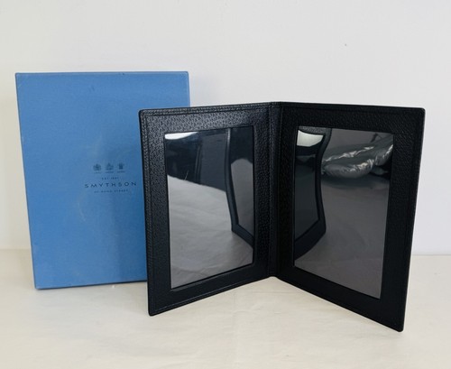 Smythson black soft leather - smythson,