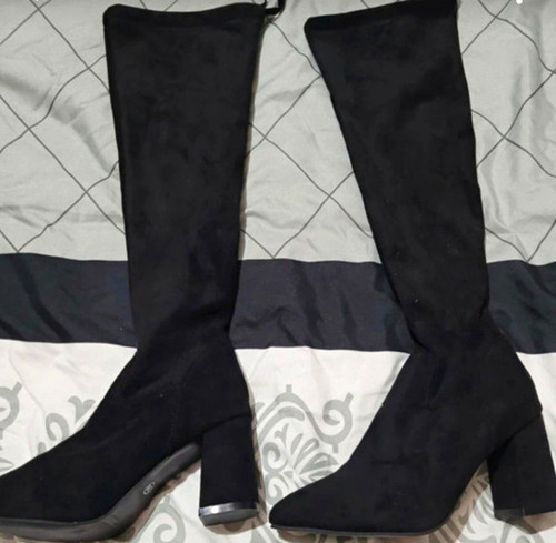 Black thigh high over the - black,