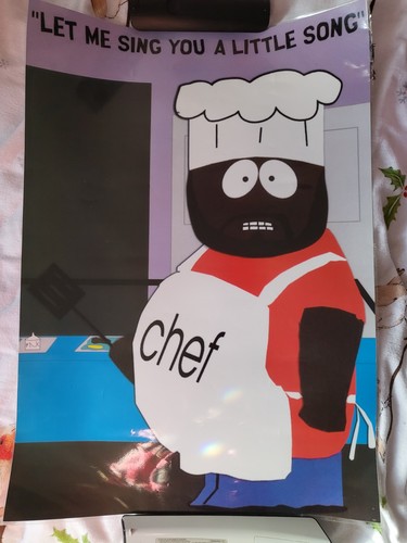 Vintage chef south - south, poster