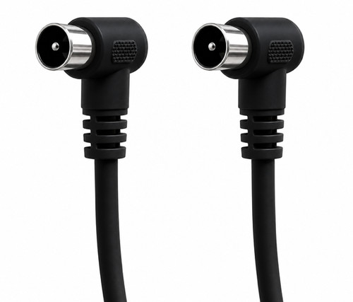 Black male coax - 1.5m,
