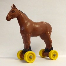 Vintage Tri-ang wheeled Horse