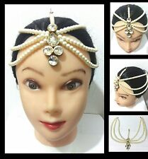Head Matha Patti Hijab Jewellery Chain Gold Indian Tikka Headpiece Hair Piece   