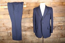 Berwin Midnight blue tuxedo dinner suit 40S 38W 29L  wool Vintage